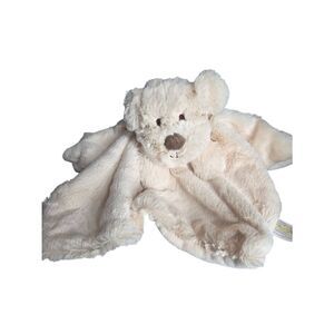 KellyToy Beige Cream Puppy Lovey Rattle Plush Soft